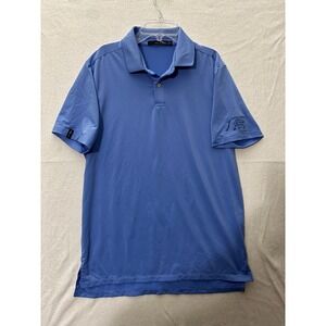 RLX Ralph Lauren Mens Blue Performance Golf Polo Shirt M